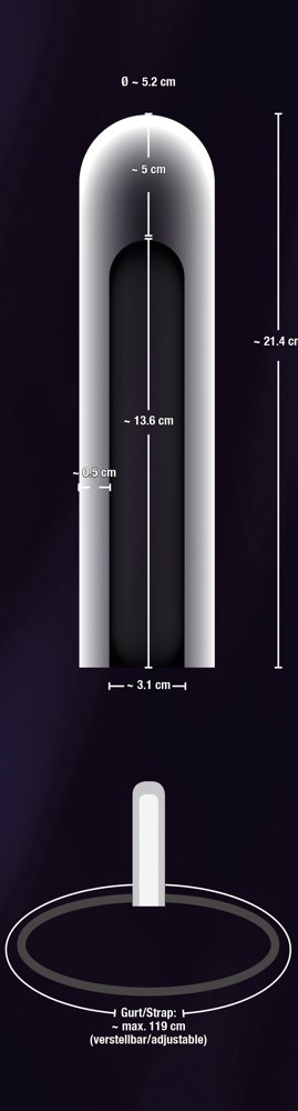 Crystal Skin Penis Sleeve with harness