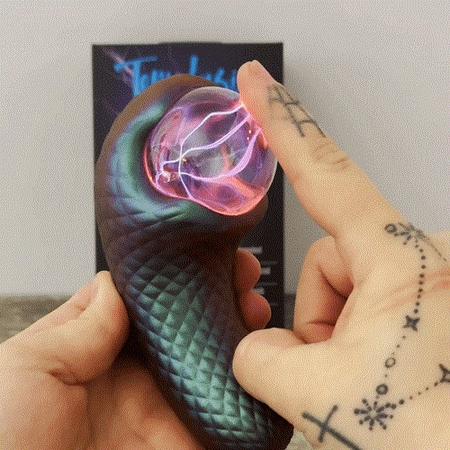 Enchanted Serpent Mystical Plasma Globe Dark Millenia