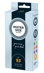 Mister Size -kondomi 53 mm, 10 kpl